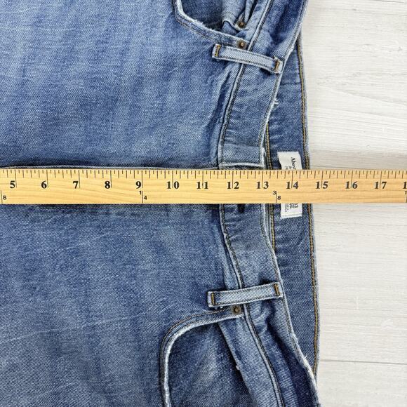 Abercrombie & Fitch Curve Love Jeans 33 / 16 L Tall Ultra High Rise 90s Straight - Picture 13 of 16